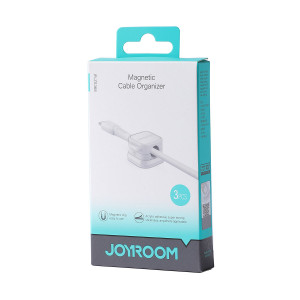 3 бр. органайзер за кабели с магнит JOYROOM JR-ZS368 бял - Img 5