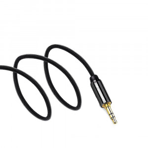 90° аудио кабел WOZINSKY жак 3.5mm 2m черен - Img 5