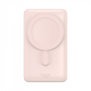 BASEUS Magnetic Bracket с безжично зареждане бързо зареждане Външна батерия 10000mAh 20W розов (c BASEUS Xiaobai series бързо зареждане кабел Type-C към Type-C 60W(20V / 3A) 50cm бяла) Overseas Edition - Img 2