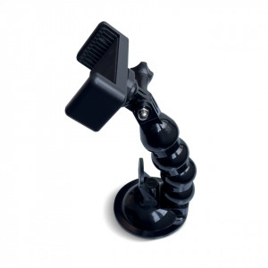 GoPro mount with suction cup - GoPro, DJI, Insta360°, SJCam, Eken sports cameras + smartphone adapter (GoPro car suction cup) черен - Img 5