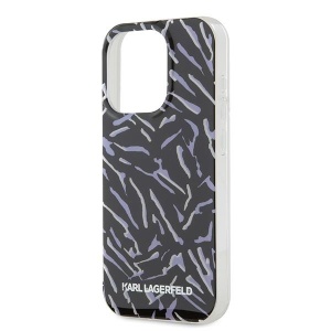Karl Lagerfeld Zebra With Cord iPhone 15 Pro Max Case - Purple - Img 5