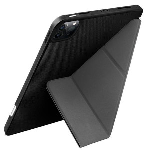 Антибактериален калъф тип книга с място за стилус UNIQ Transforma - iPad Pro 11" (2nd gen 2020) / Pro 11" (3rd gen 2021) / Pro 11" (4th gen 2022) ebony black - Img 1