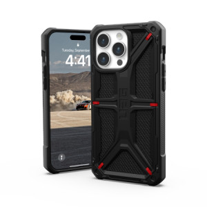 Армиран гръб UAG Monarch - iPhone 15 Pro Max черен кевлар - Img 5