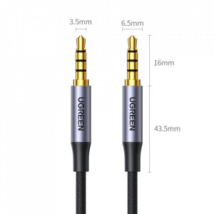 Аудио кабел UGREEN кабел жак 3.5mm кабел към жак 3.5mm 2m (AV183) черен - Img 9