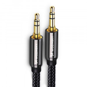 Аудио кабел WOZINSKY жак 3.5mm 3 m черен - Img 2