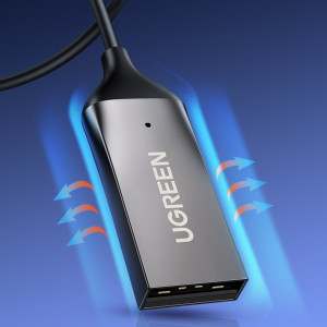 Аудио приемник със спираловиден кабел UGREEN bluetooth 5.0 жак 3.5mm 1.2m черен (70601 CM309) - Img 8