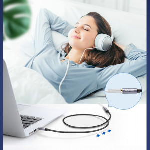 Аудио удължител UGREEN жак 3.5mm 1m (10592) сребърен - Img 3