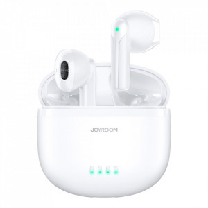 Безжични Bluetooth слушалки JOYROOM TWS ENC IPX4 5.3 бели (JR-TL11) - Img 1