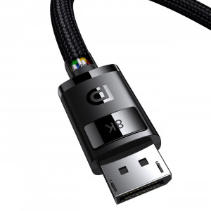 Видео кабел BASEUS High Definition DisplayPort 8K 60Hz 2m черен - Img 3