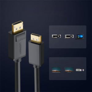 Видео кабел UGREEN DP102 DisplayPort 4K 1m черен - Img 4
