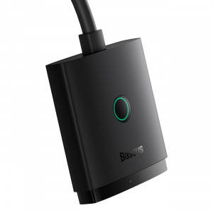 Видео сплитер BASEUS AiRJoy 2in1 4K 60Hz двупосочен HDMI с включен кабел 1m черен - Img 4