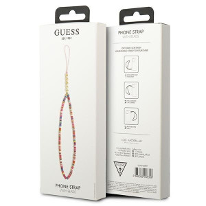 Висулка GUESS GUSTGMPP Heishi Beads червено и розово - Img 3