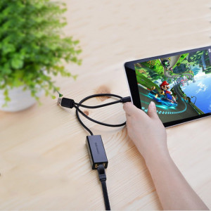 Външен мрежов адаптер UGREEN USB Type A 2.0 към RJ45 100 Mbps (CR110 20254) черен - Img 4
