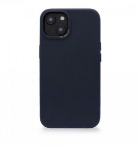 Гръб от еко кожа DECODED Leather MagSafe - iPhone 14 Plus steel blue - Img 1