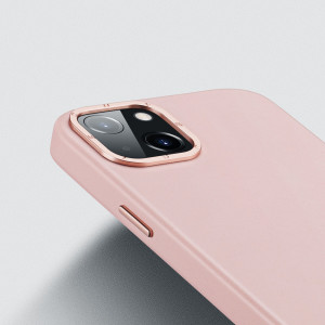 Гръб от еко кожа DUX DUCIS Grit MagSafe - iPhone 14 Plus розов - Img 8