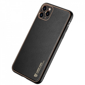 Гръб от еко кожа DUX DUCIS Yolo - iPhone 12 Pro черен - Img 2