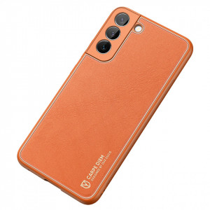 Гръб от еко кожа DUX DUCIS Yolo - Samsung Galaxy S22+ оранжев - Img 4