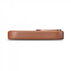 Гръб от естествена кожа iCARER Leather MagSafe - iPhone 14 кафяв - Img 5