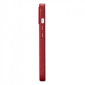 Гръб от естествена кожа iCARER Leather MagSafe - iPhone 14 Plus червен - Img 6