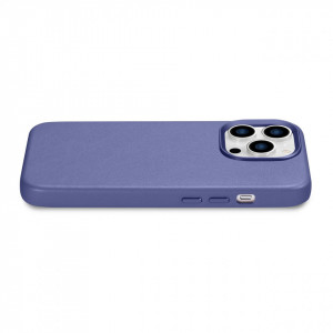 Гръб от естествена кожа iCARER Leather MagSafe - iPhone 14 Pro Max светлолилав - Img 10