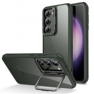 Гръб със стойка ESR Classic Kickstand - Samsung Galaxy S23+ прозрачен / зелен - Img 1