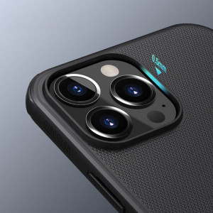 Гръб със стойка NILLKIN Super Frosted Shield - iPhone 13 Pro черен - Img 8