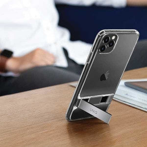 Гръб със стойка UNIQ Cabrio - iPhone 11 Pro сив - Img 7
