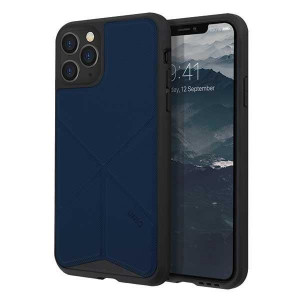 Гръб със стойка UNIQ Transforma - iPhone 11 Pro тъмносиня пантера - Img 1
