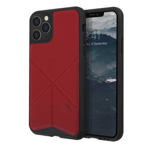 Гръб със стойка UNIQ Transforma - iPhone 11 Pro червен - Img 4