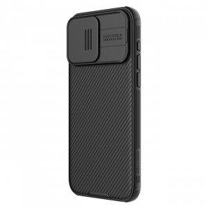 Гръб с подвижно покритие за камерата NILLKIN CamShield Pro с вграден магнит - iPhone 15 Pro черен - Img 2