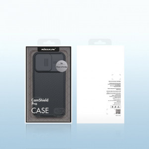 Гръб с подвижно покритие за камерата NILLKIN CamShield Pro MagSafe - iPhone 14 Pro Max син - Img 4