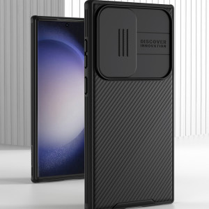 Гръб с подвижно покритие за камерата NILLKIN CamShield Pro MagSafe - Samsung Galaxy S23 Ultra черен - Img 7