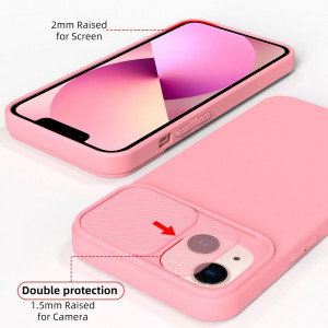 Гръб с подвижно покритие за камерата Slide - iPhone 14 Pro светлорозов - Img 16
