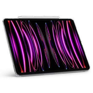 Гръб с подсилени ръбове и място за стилус SPIGEN Airskin Hybrid S - iPad Pro 12.9" (5th gen 2021) / Pro 12.9" (6th gen 2022) Crystal Clear - Img 6