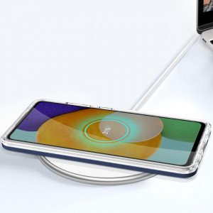 Гръб Clear 3в1 с гел рамка - Samsung Galaxy A33 5G син - Img 7