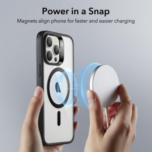 Гръб ESR Classic Hybrid MagSafe - iPhone 14 Pro Max прозрачен с черна рамка - Img 2