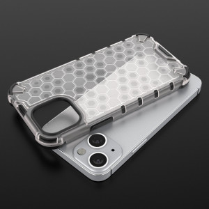 Гръб Honeycomb Armor със силиконов бъмпер - iPhone 13 mini син - Img 9