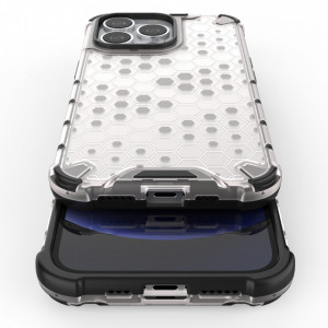 Гръб Honeycomb Armor със силиконов бъмпер - iPhone 13 Pro черен - Img 10