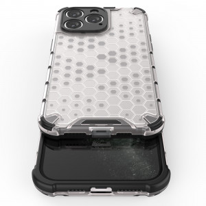 Гръб Honeycomb Armor със силиконов бъмпер - iPhone 14 Pro Max черен - Img 9