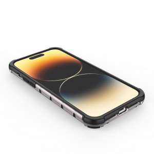 Гръб Honeycomb Armor със силиконов бъмпер - iPhone 14 Pro Max черен - Img 11