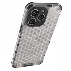 Гръб Honeycomb Armor със силиконов бъмпер - iPhone 14 Pro Max черен - Img 13
