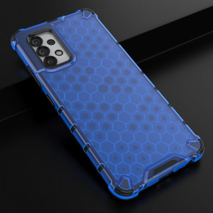 Гръб Honeycomb Armor със силиконов бъмпер - Samsung Galaxy A03s син - Img 4