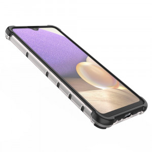 Гръб Honeycomb Armor със силиконов бъмпер - Samsung Galaxy A03s черен - Img 13