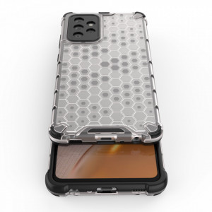 Гръб Honeycomb Armor със силиконов бъмпер - Samsung Galaxy A72 син - Img 9