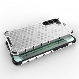Гръб Honeycomb Armor със силиконов бъмпер - Samsung Galaxy S23+ син - Img 6