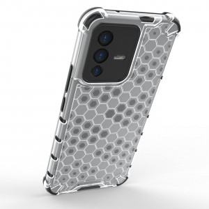 Гръб Honeycomb Armor със силиконов бъмпер - Vivo V23 5G черен - Img 4