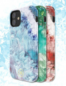 Гръб KINGXBAR Agate - iPhone 12 mini зелен - Img 4