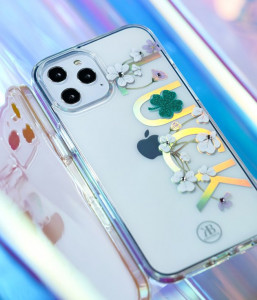 Гръб KINGXBAR Lucky с оригинални кристали Swarovski - iPhone 12 mini (късмет) прозрачен - Img 9
