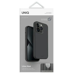 Гръб UNIQ Lino Hue Magclick - iPhone 14 Plus сив въглен - Img 7