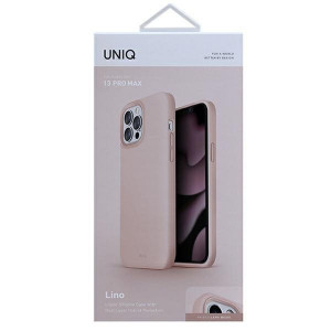 Гръб UNIQ Lino - iPhone 13 Pro Max розов - Img 6
